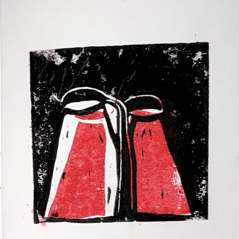 lantern made with linopress